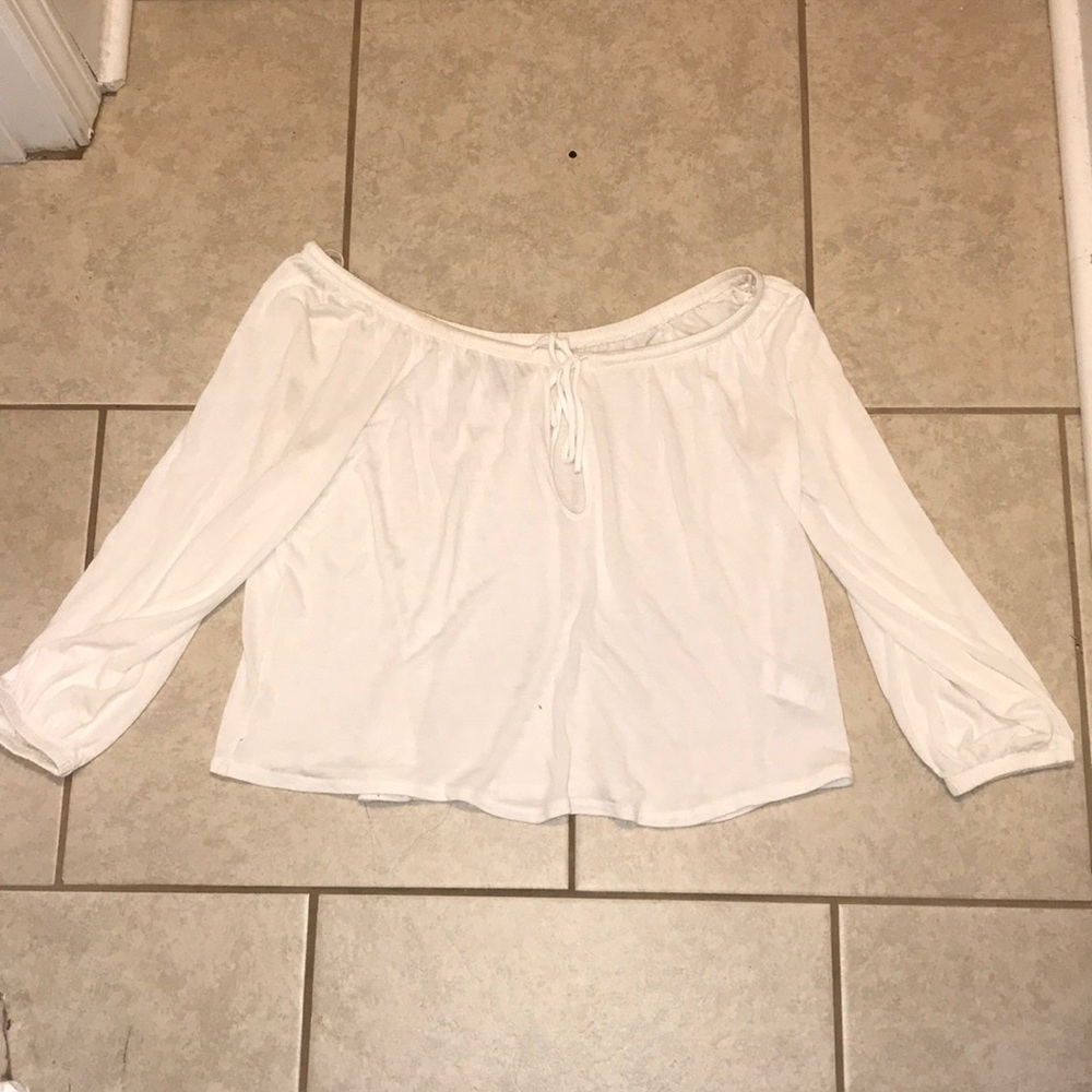 Off the shoulders urban outfitters white top